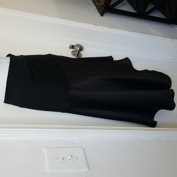 Black Satin Skirt / Tango Skirt - Picture 4 of 12